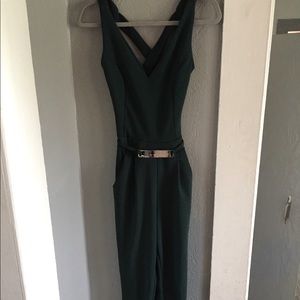 Dark green jumpsuit